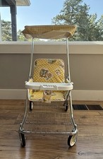 Vintage Cosco Peterson Foldable Baby Stroller w/ Attached Canopy-Never Used