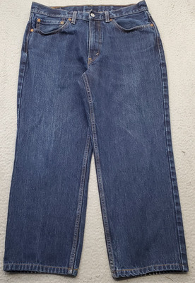 Levi's 550 Straight Leg Jeans Mens 34x29 Blue Denim Medium Wash Red Tab 5-Pocket