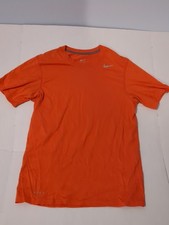 Nike Drive Fit T-shirt Orange Men's Small Short Sleeve