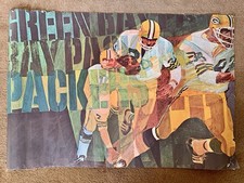 Vintage Bartell series POSTER  1972 Green Bay Packers Rare Football NFL  18929