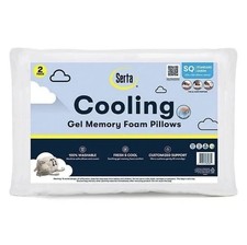 Serta 2-Pack Gel Memory Foam Cluster Bed Pillow