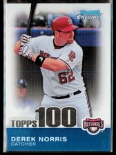 2010 Bowman Chrome #TPC35 Derek Norris Topps 100 Prospects #/999