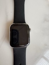 Apple Watch Series 5, 40mm, Silver Aluminium Ceramic Case, Black Strap