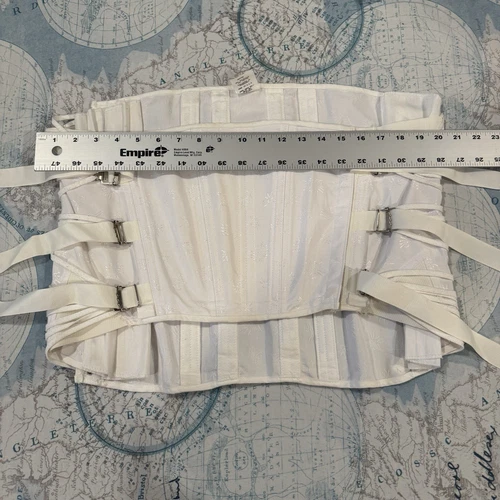 Freeman Women's Lumbosacral Corset Back Brace Support White 523 48 Lace USA - Picture 13 of 20