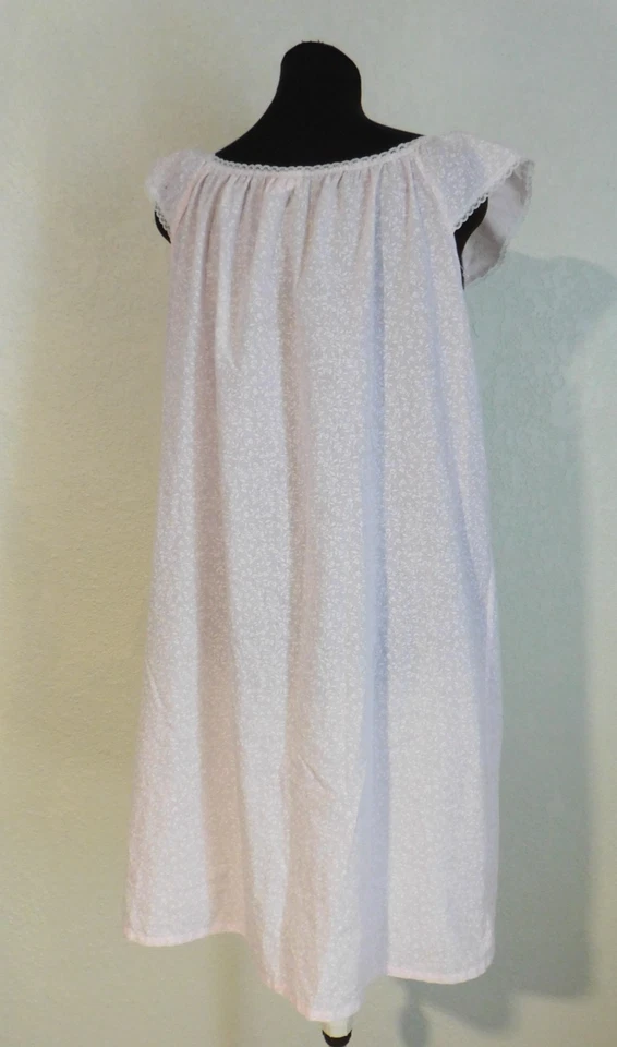 Conjunto de bata camisón vintage Sears pastel floral coqueta casa de campo 2 piezas talla grande Foto 4 de 4