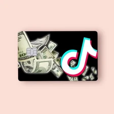 TikTok Shop Money Card Credit Card Sticker Debit Skin Decal Cover
