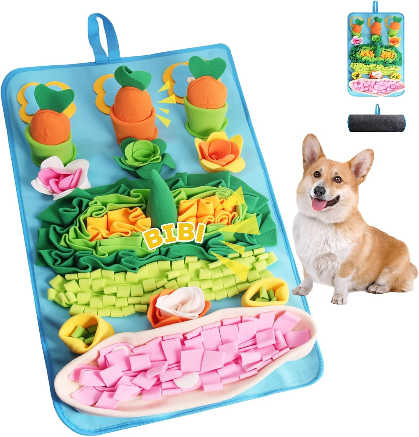Snuffle Mat Cani 80x45cm | Gioco Design Interattivo e Colorato