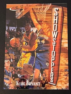 1997-98 Topps Finest Show Stoppers Kobe Bryant with coating card 262