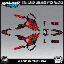 Graphics Kit For Sur-ron Ultra Bee R - Tech Plastics All Years Revolt - Red