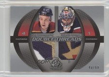 2003-04 SP Game Used Edition 40/60 Jay Bouwmeester Roberto Luongo #DT-BL HOF av1