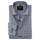 OLYMP NO.6 Six Super Slim Herren Hemd braun gemustert Größe 39/15 1/2"/M *Neu*