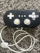 Official Nintendo Wii Pro Controller Classic Black TESTED