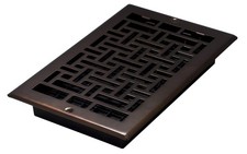 Decor Grates Ajl610W-Rb Oriental Wall Register 6X10 Inches Rubbed Bronze Finish