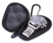 Casematix Watch Box Travel Case for Stainless Steel Metal Band Mens and Women...