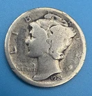 1924-d . Mercury Dime . VG . Silver . Very Good