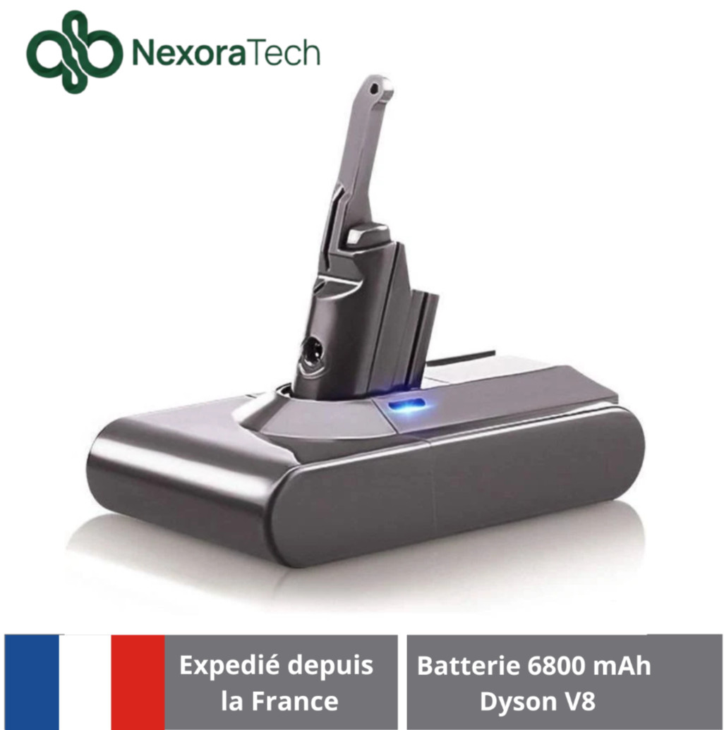 Batterie V8 Dyson 6800mAh pour réparer la baisse d'autonomie SV10