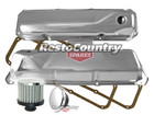 <!--F#f_0-->Ford V8 Chrome Rocker Cover + Gasket + Oil + Breather Kit STD 302 351 Cleveland<!--F/-->