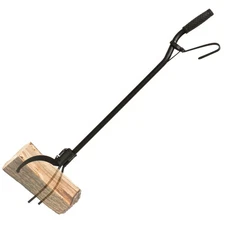 36” Inch 3 Prong Spring Handle Campfire Fireplace Wood Log Grabber Fire Tongs