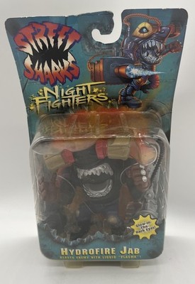 Mattel Street Sharks Night Fighters Hydrofire Jab  1996 Action Figure Vintage