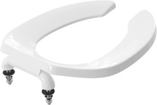 Commercial Heavy Duty Open Front Toilet Seat Without Cover, Thickened Materia...