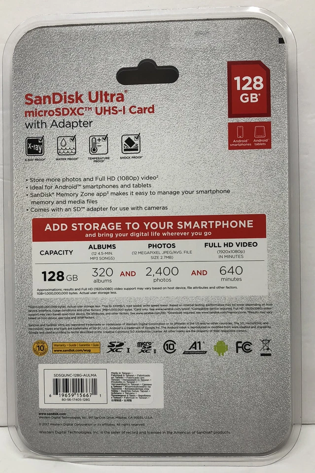 SanDisk Ultra micro SDXC UHS-I Card 128GB With Adapter  - Image 2 of 2