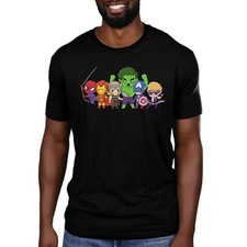 Camiseta Tortuga Marvel X Vengadores Superhéroes Hombres de Marvel Hombres Camiseta Pequeña