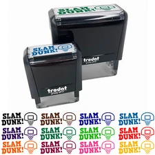 Slam Dunk Basketball Teacher Student School Self-Inking Rubber Stamp Ink Stamper