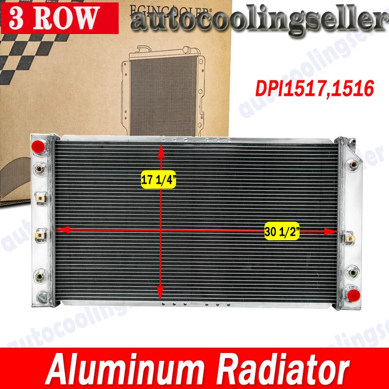 3-Row Aluminum Radiator For 1994-1996 Chevy Caprice Impala/Buick Roadmaster 5.7L - Image 3 of 4