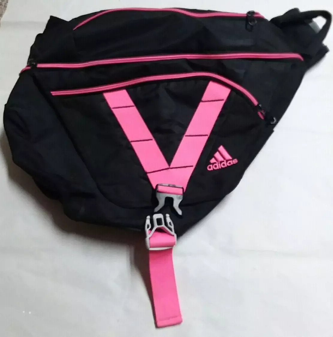 ADIDAS Load Spring Backpack ATHLETIC CARRY BAG RN 90288 PINK and