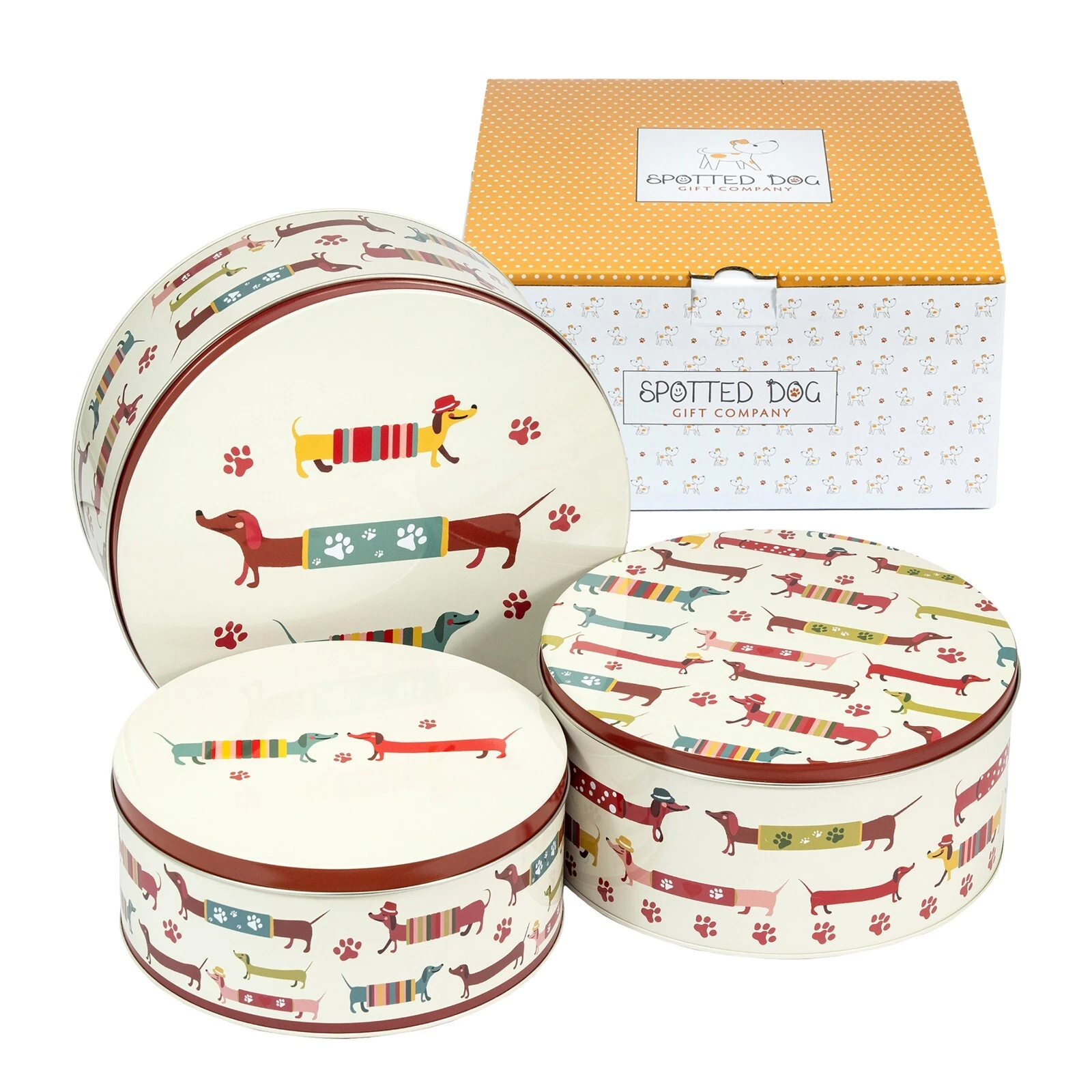 Cake Storage Tins Set of 3 Airtight - Cupcake Biscuit Tin Storage Box
Opens in a new window or tab