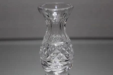 One Waterford Crystal Glandore Violet Bud Vase 2 7/8" high Signed Gothic MINT