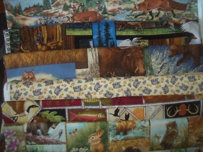 WILDLIFE Lodge BEAR moose Forest Cotton FABRIC U-Pick SEE INFO 1/2 yd BTHY