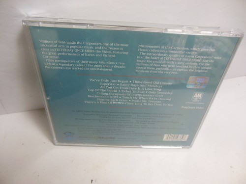 Carpenters Video CD Yesterday Once More VCD Asia RARE! - Picture 2 of 6