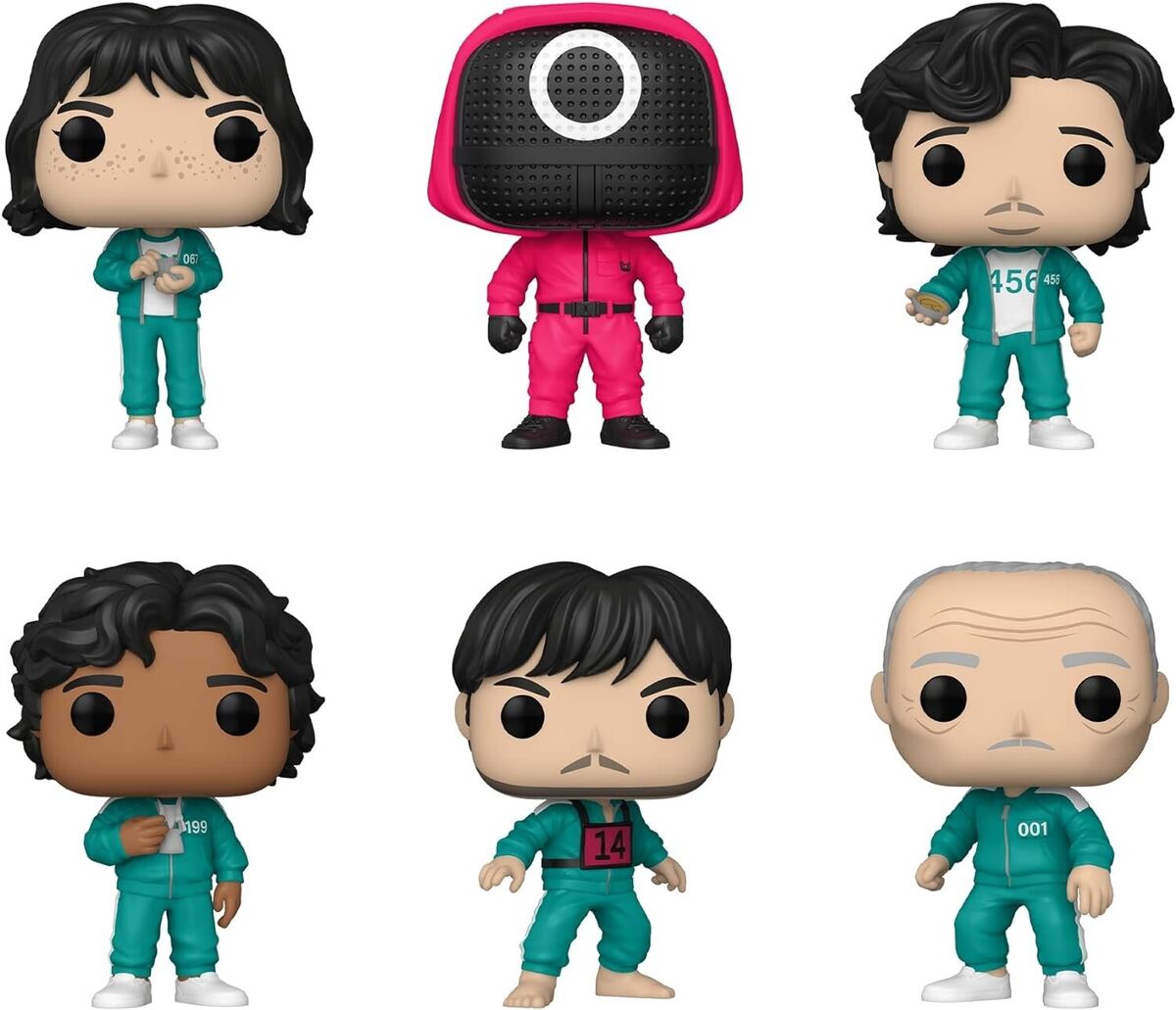 Funko POP! 6 Squid Game Players 218, 456, 067, 001, 199 Funko POP! 6 Squid Game Players 218, 456, 067, 001, 199