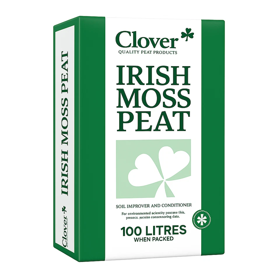 Clover Irish Moss Peat Organic Compost Soil Conditioner & Improver 20L 40L 100L