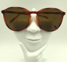 Vintage Anthony Martin Chip Brown Tortoise Metal Round Sunglasses Hong Kong