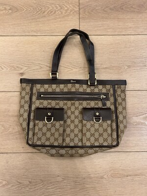 Original GG Canvas Abbey Pocket Tote Authentic Gucci Bag DM BEFORE PURCHASE