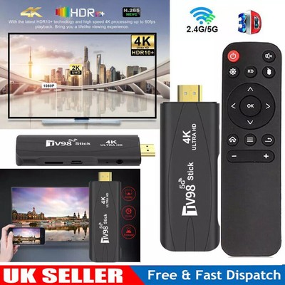 TV98 TV Stick Android 12.1 Dual WiFi Smart TV Box 2G+16G 4K Media Player US