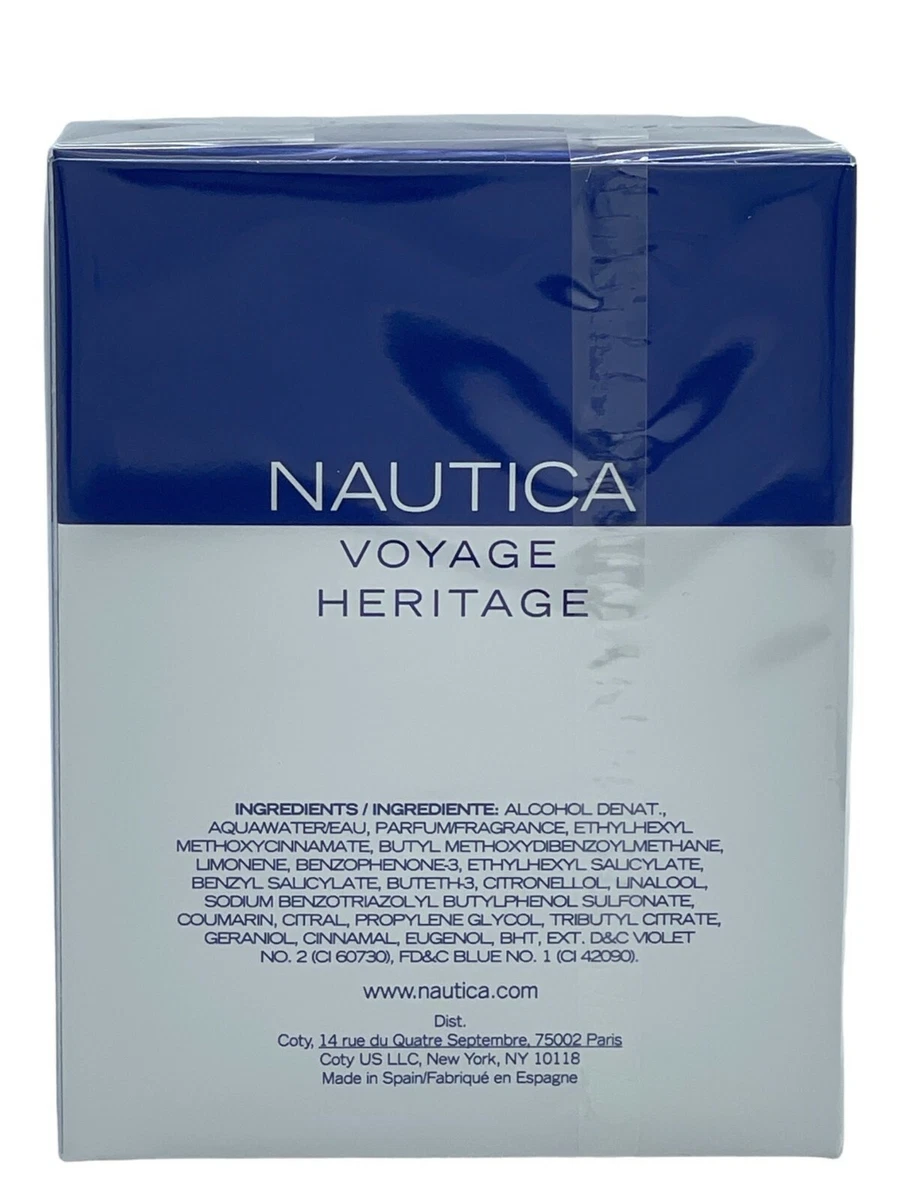 Nautica Voyage Heritage For Men 3.4 oz EDT Spray NIB AUTHENTIC eBay