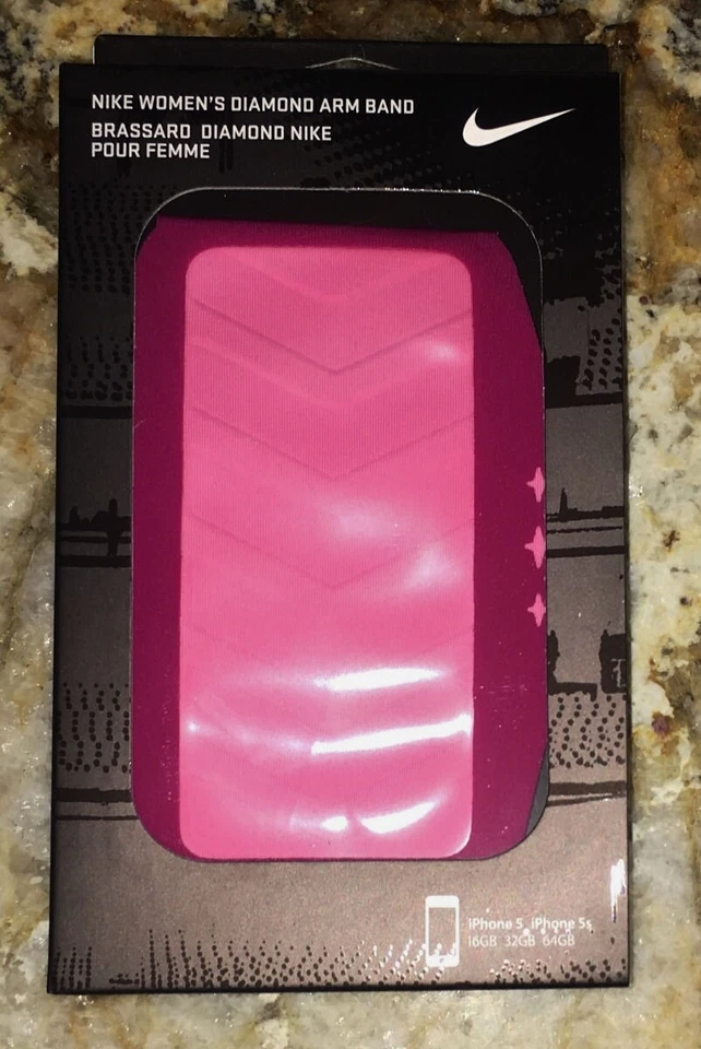 NIKE Diamante Brazalete iPhone iPod Dispositivo Portador Entrenamiento Rosa Nuevo en Caja Para Mujer O/S Foto 2 de 4