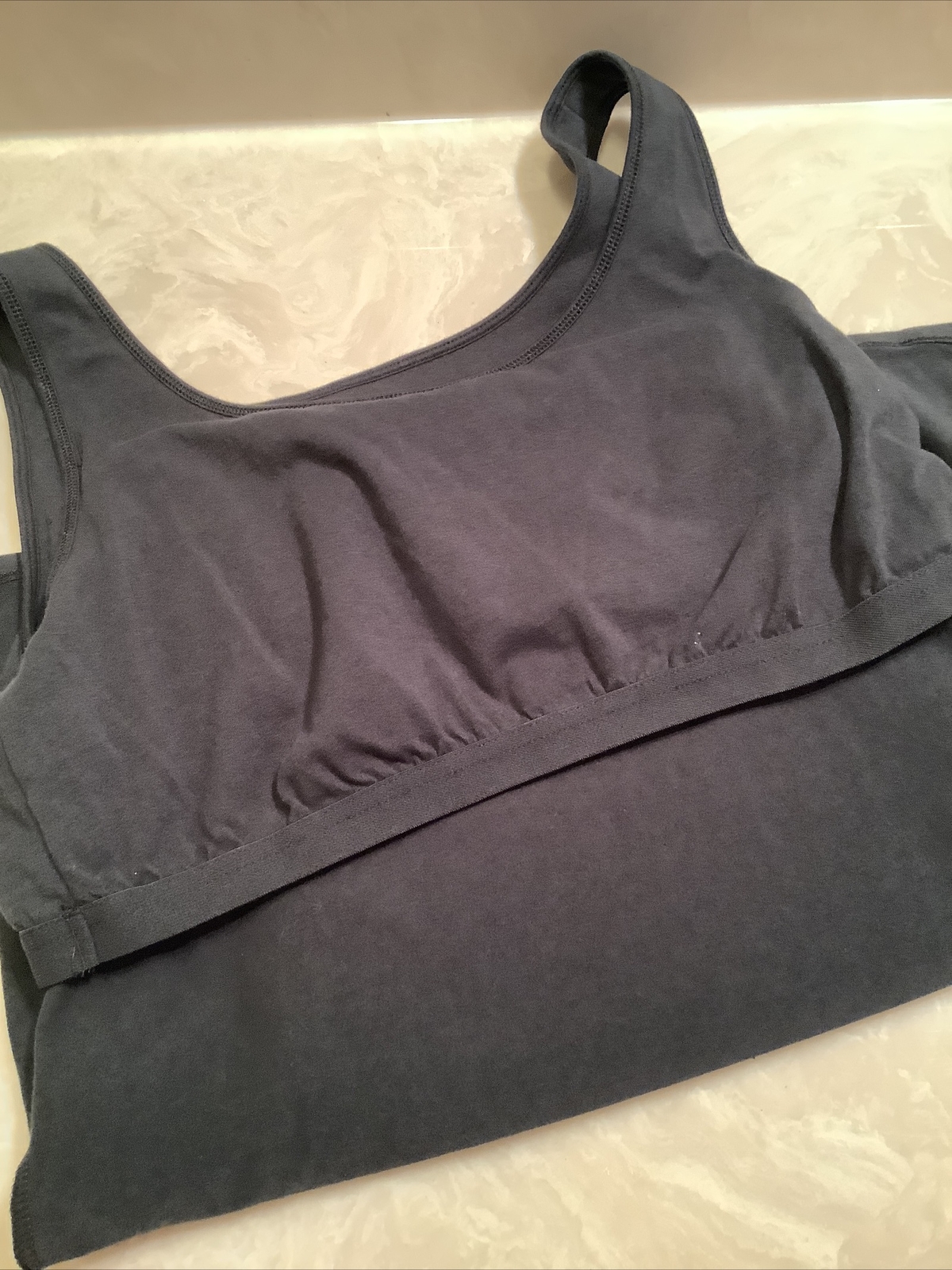 Duluth Trading Co Large Womens Black Tank Top Sleeveless Shirt  Stretch