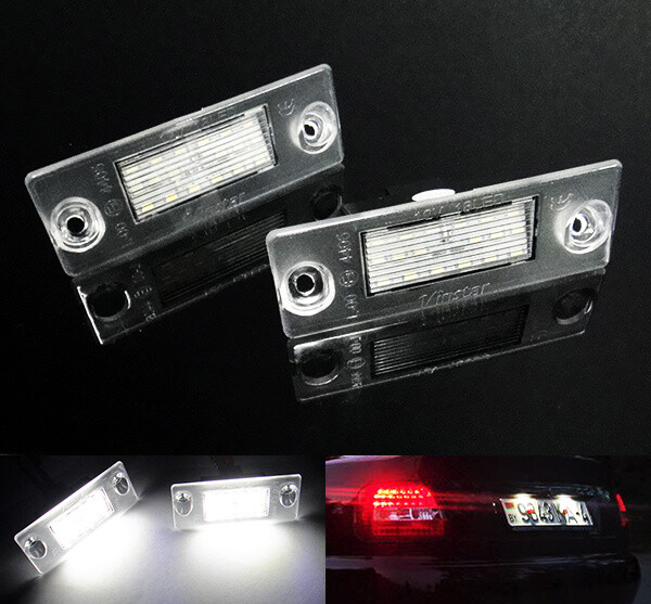 2x LED Licence Number Plate Light Canbus For A3 8L A4 S4 B5 Saloon 95-98 Avant