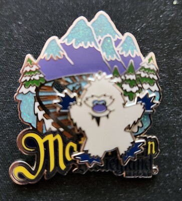 Disney Matterhorn Snowman Yeti Expedition Everest Mountain Slider Pin
