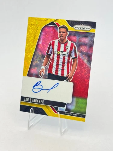 2024-25 Prizm EPL Soccer S-JB Jan Bednarek Southampton Gold Auto 8/10