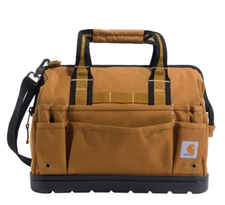 Carhartt Legacy Tool Bag 16-Inch w/Molded Base Brown Heavyweight - *NEW* CT0353
