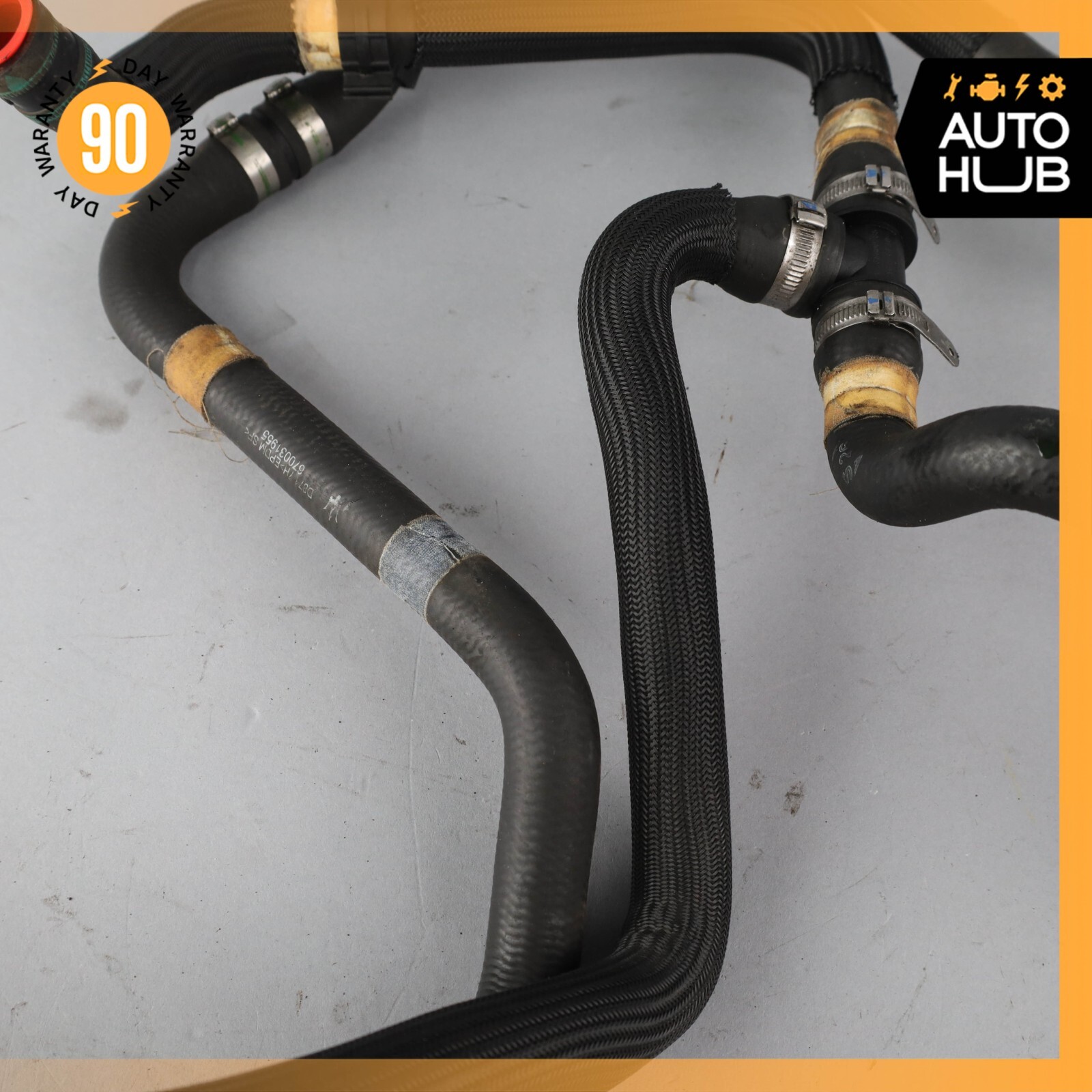 17-22 Maserati Levante M161 3.0L Engine Radiator Coolant Hose Pipe Set OEM 73k