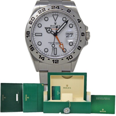 Rolex NEW Explorer II POLAR WHITE Steel AUTO. 226570 FACTORYWARRANTY2021 #2012-1