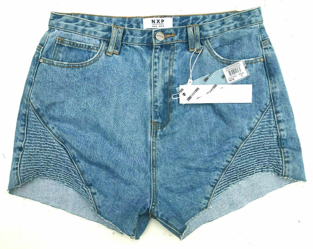 NXP NENA PASADENA Shorts 'DESTROYER HIGH RISE SHORT' Blue AU12