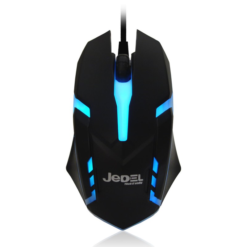 JEDEL M66 7 Colors Breathing LED PC Laptop USB Wired Gaming Mouse Weight Adjust