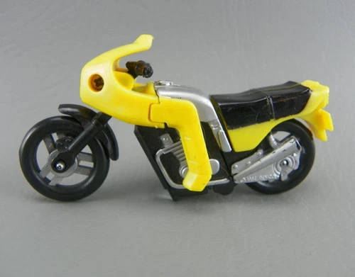 Vintage 1984 Remco ZYBOTS #05 GoBot Transformers KO Black Yellow Motorcycle VGC